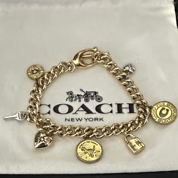 Coach Gold and Silver Charm Bracelet - Picture 1 of 7